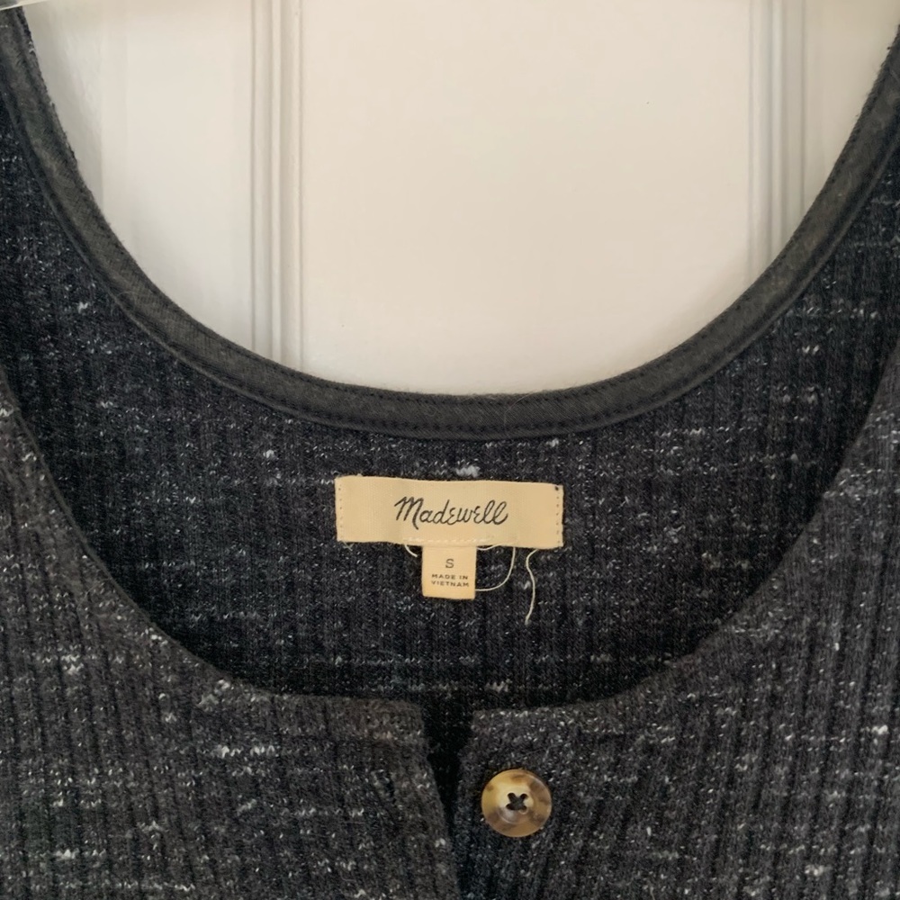 Madewell Ribbed Button Front Tank - Picture 2 of 4